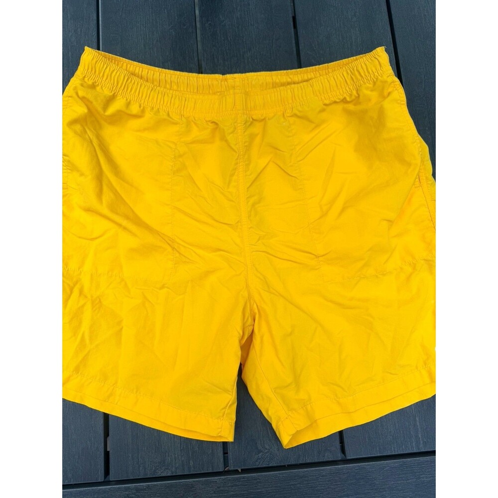 Obey Men's Large Yellow Nylon Shorts Drawstring